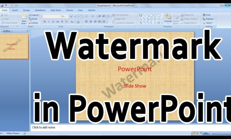 How to Add a Watermark to PPT-How to Add a Watermark to PPT