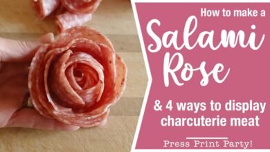 How To Make Salami Roses-How To Make Salami Roses